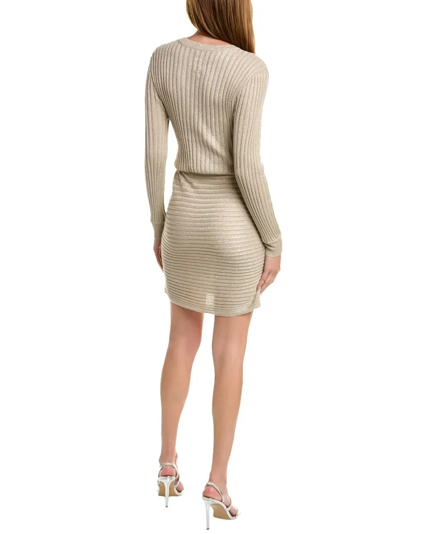 Chaser Lurex Rib Knit Mini Dress
