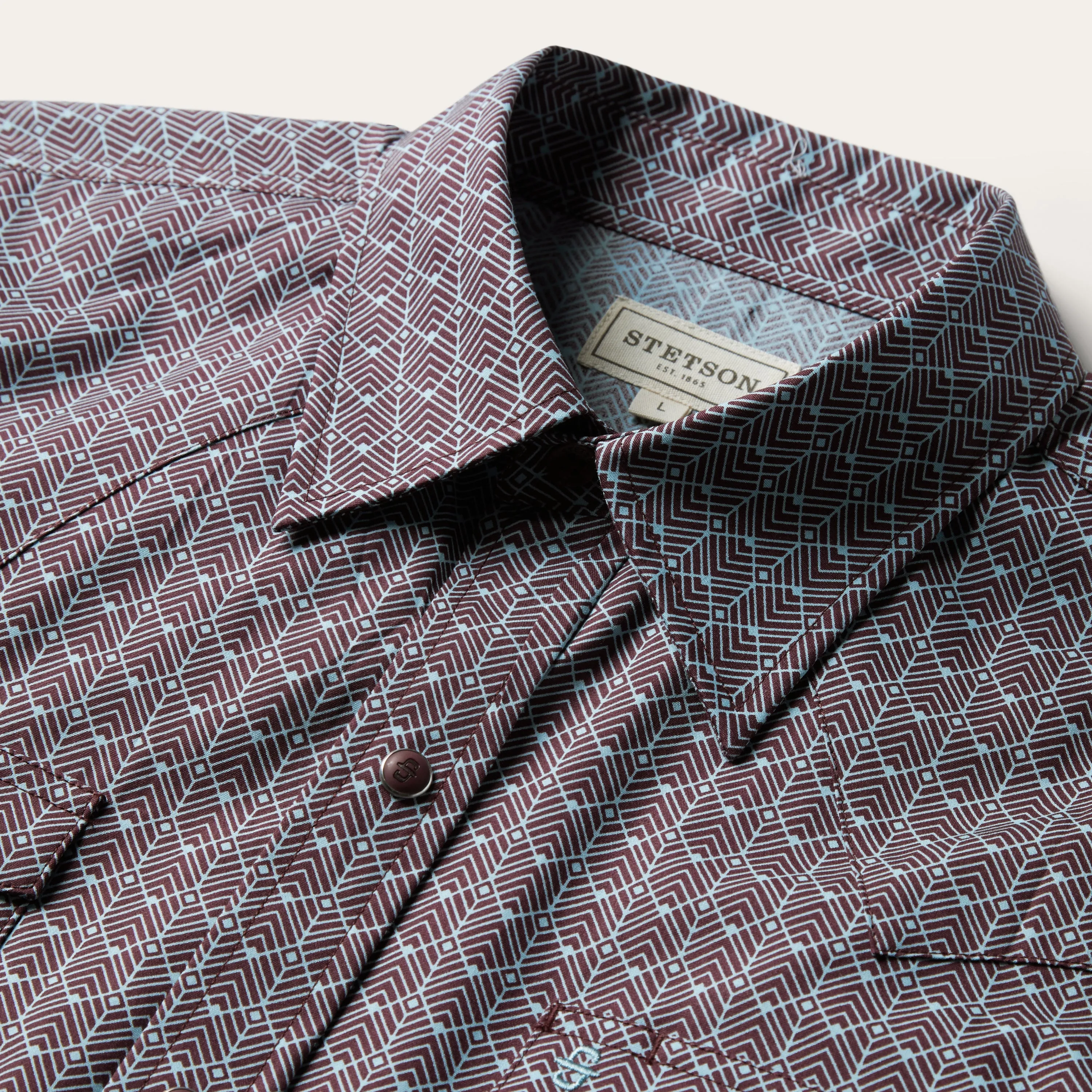 Chevron Grid Shirt -STETSON