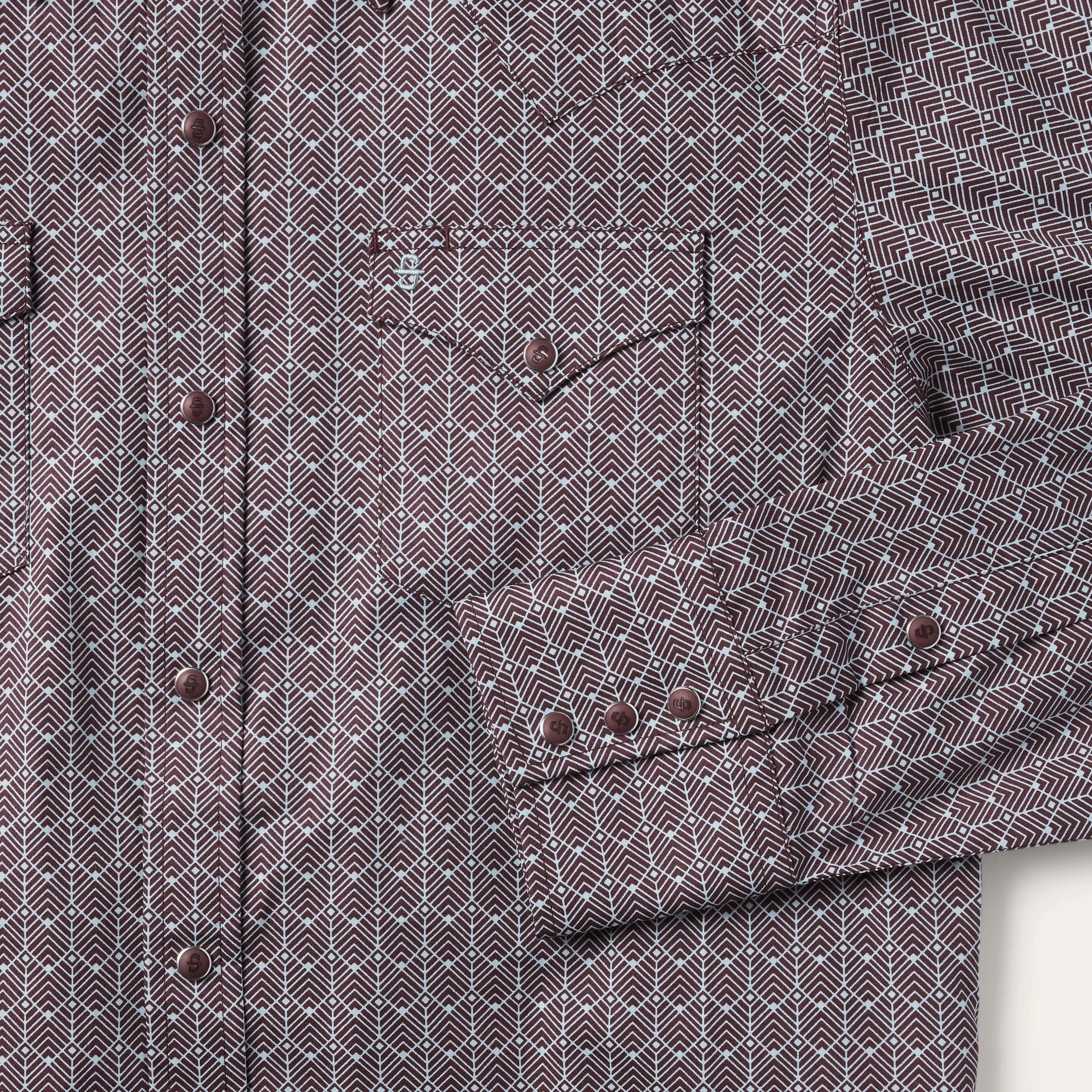 Chevron Grid Shirt -STETSON