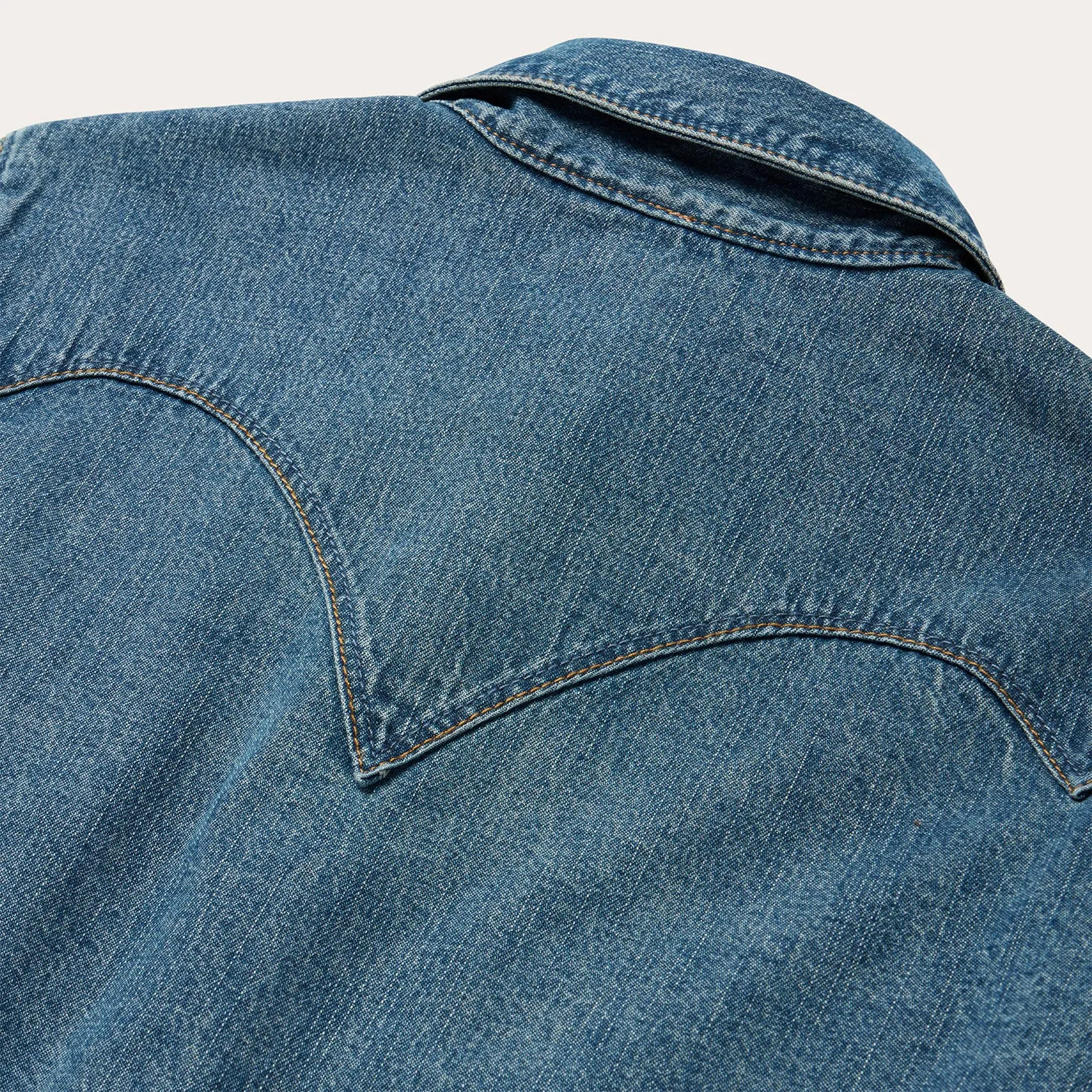 Chocolate Snap Western Denim Shirt -STETSON