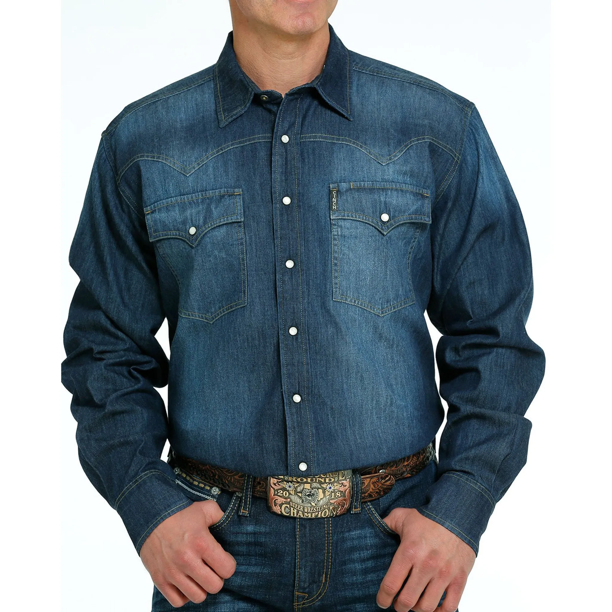 Cinch Men's Denim Snap Shirt
