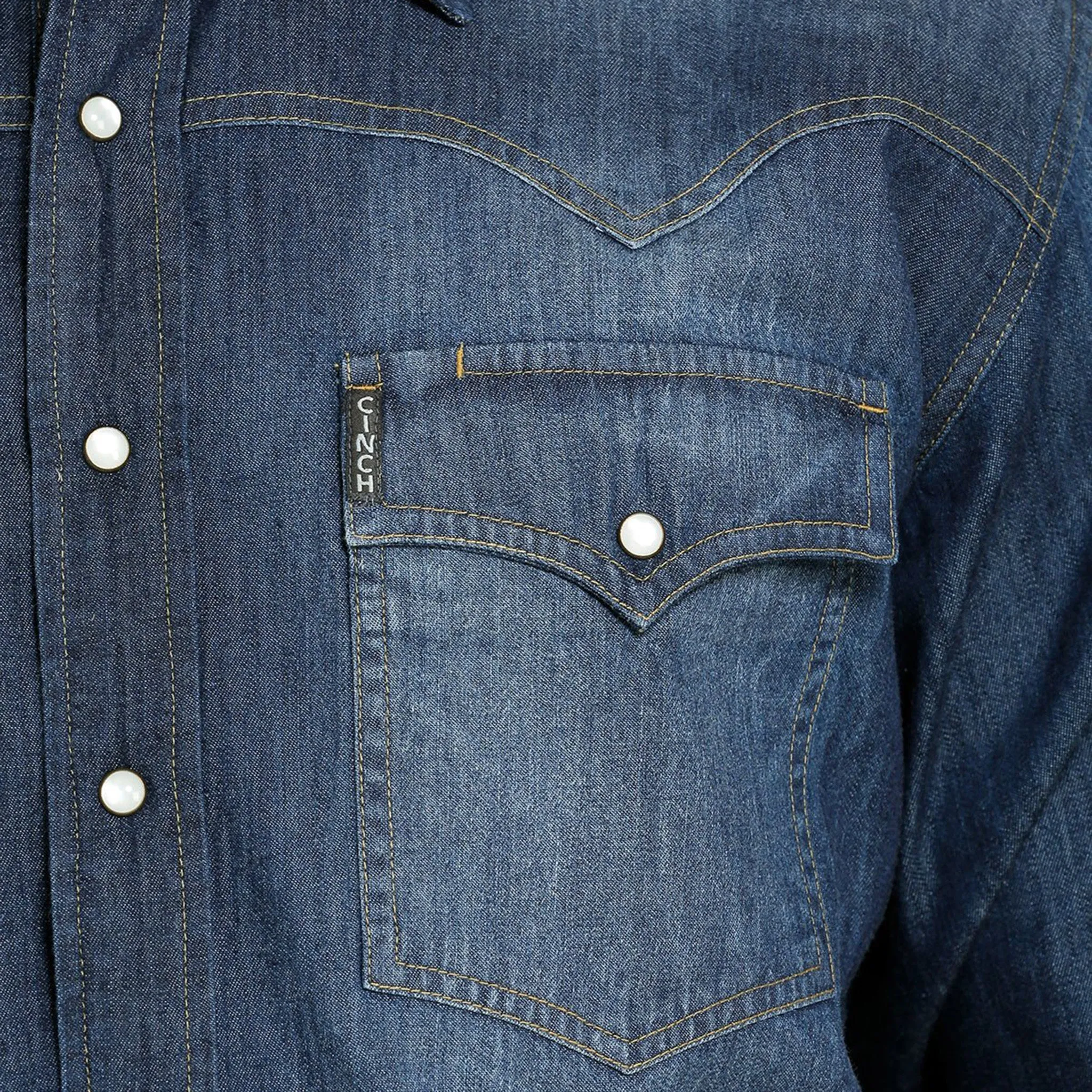 Cinch Men's Denim Snap Shirt