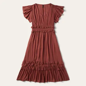 Cinnamon Herringbone Dress -STETSON