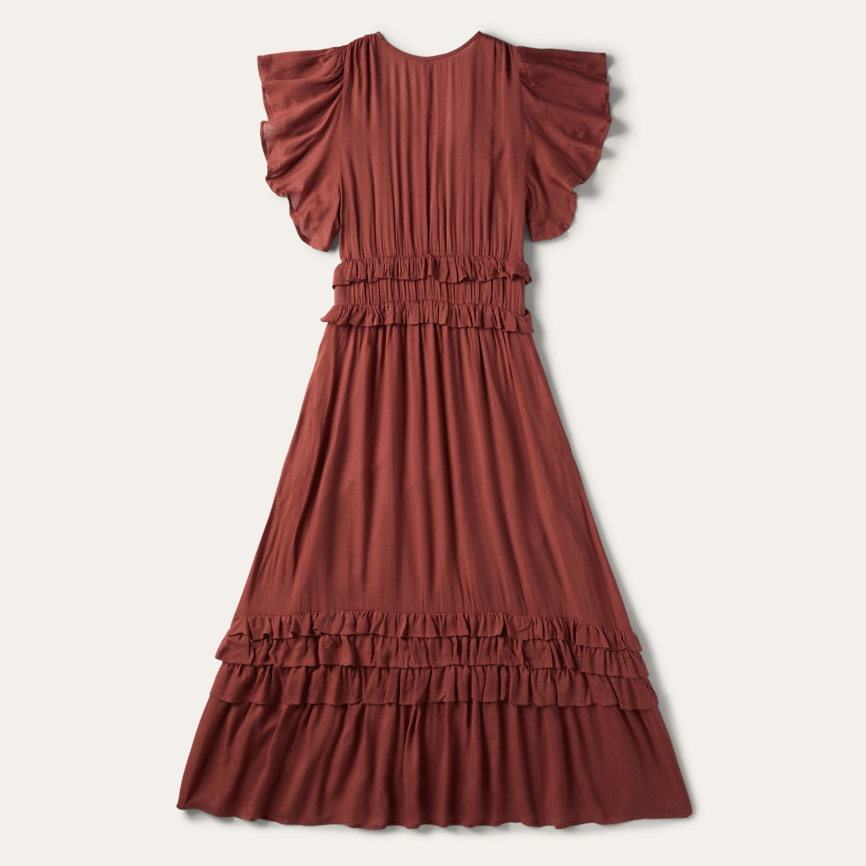 Cinnamon Herringbone Dress -STETSON