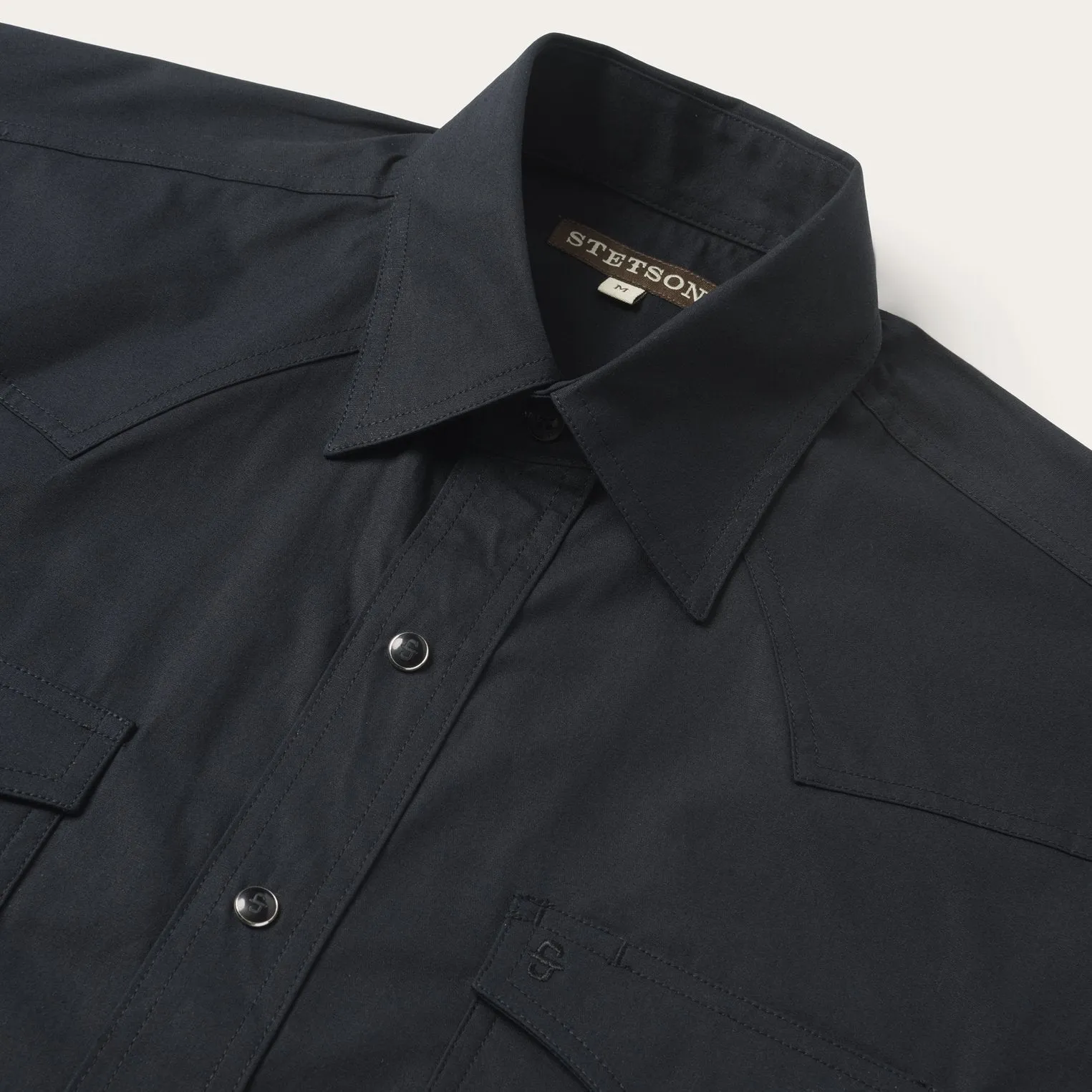 Classic Western Shirt in Black -STETSON