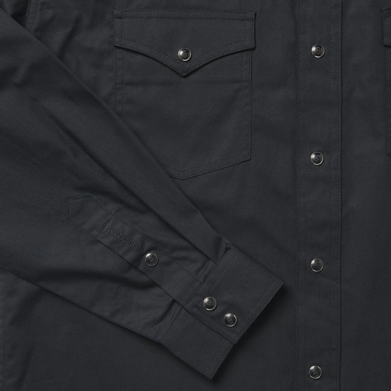 Classic Western Shirt in Black -STETSON