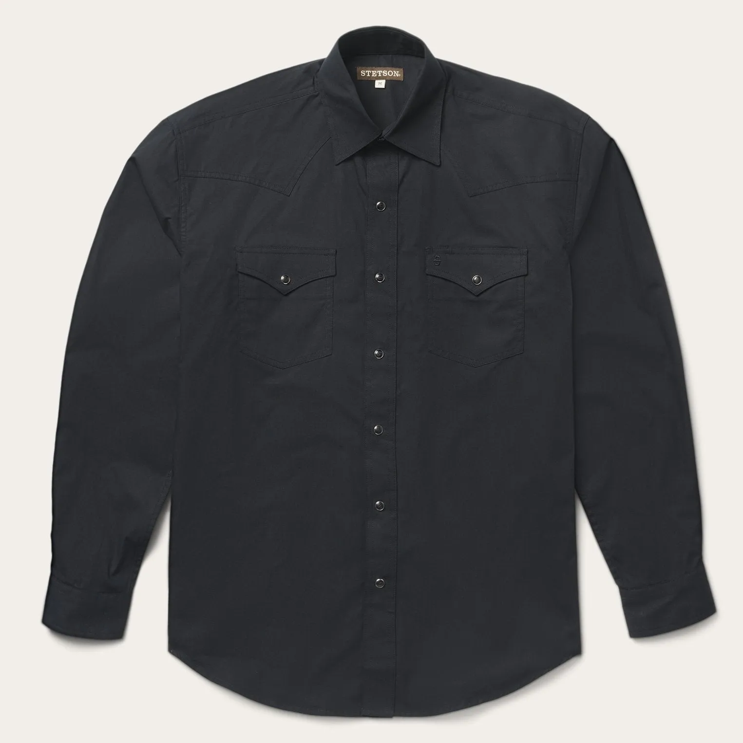 Classic Western Shirt in Black -STETSON