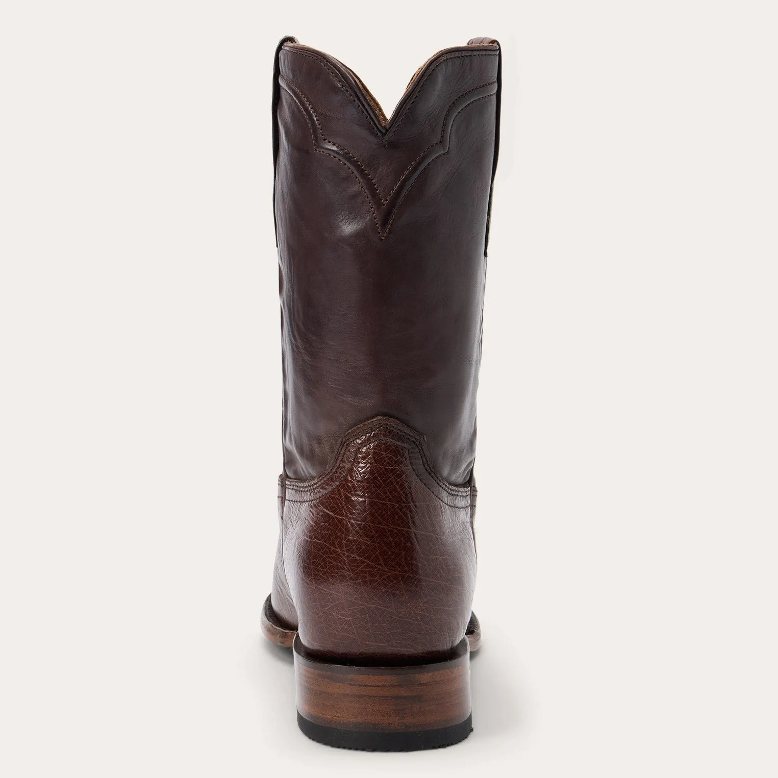 Clay Smooth Ostrich Roper Boots -STETSON