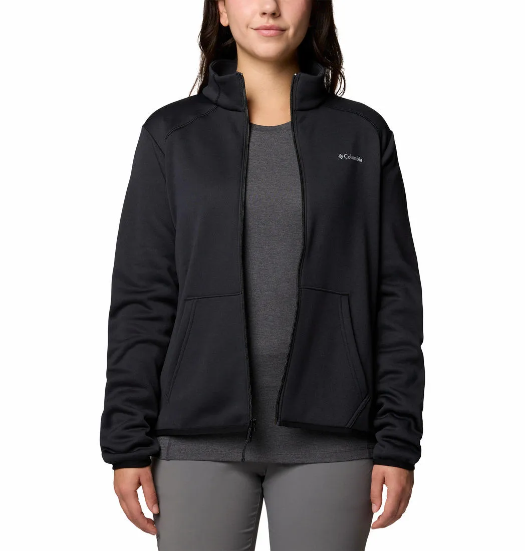 Columbia Women Black Col Hike Tech Fleece Jacket