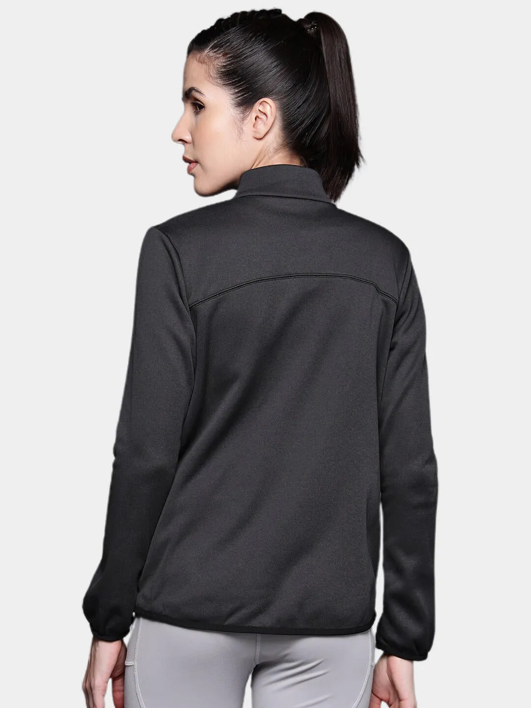 Columbia Women Black Col Hike Tech Fleece Jacket