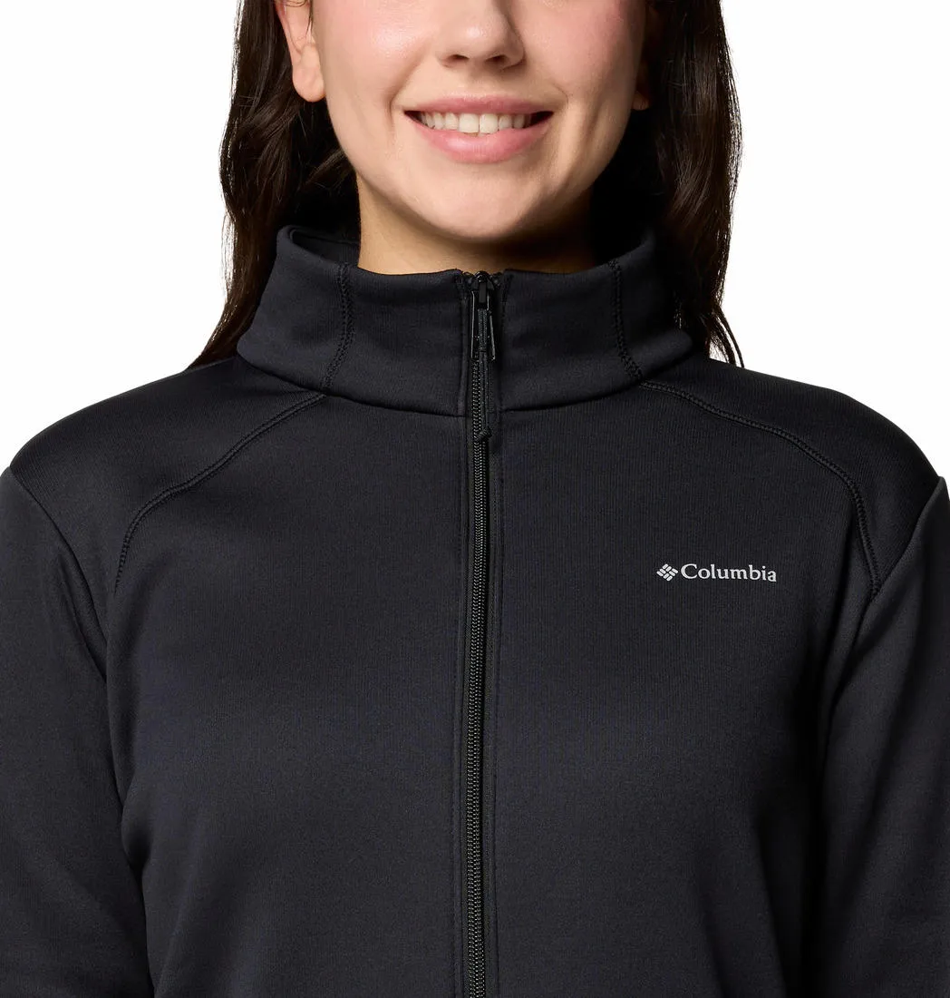 Columbia Women Black Col Hike Tech Fleece Jacket