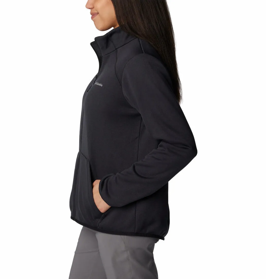 Columbia Women Black Col Hike Tech Fleece Jacket
