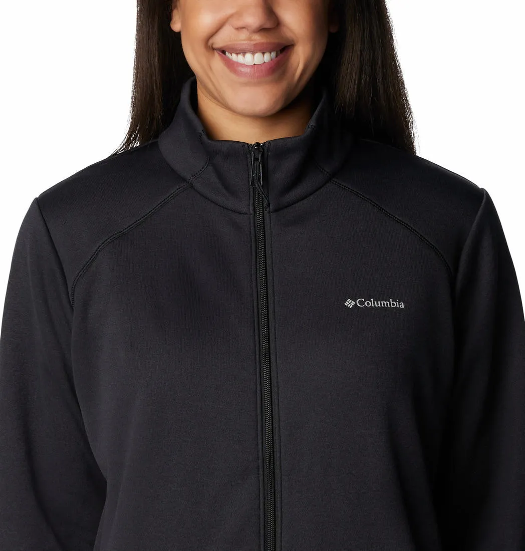 Columbia Women Black Col Hike Tech Fleece Jacket