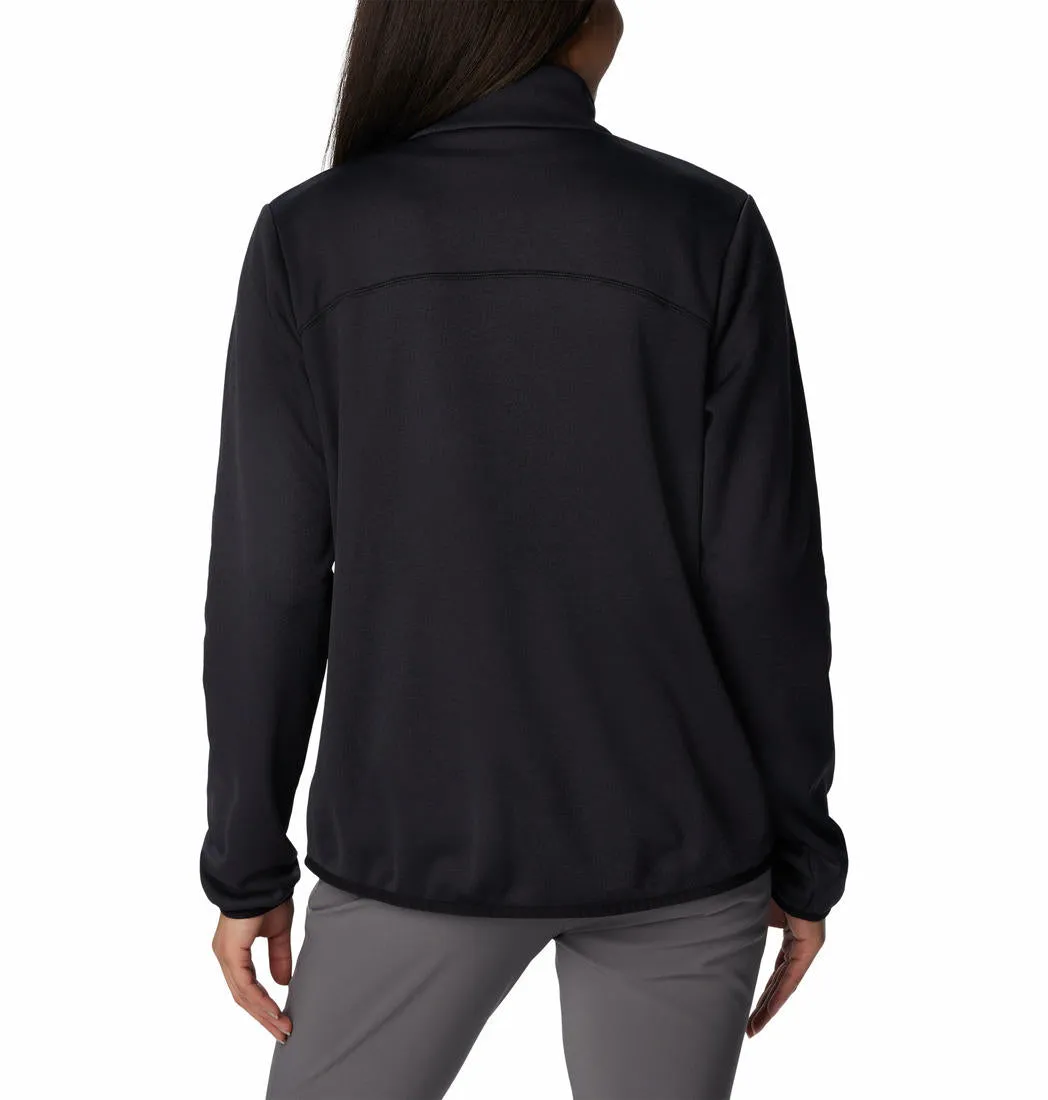 Columbia Women Black Col Hike Tech Fleece Jacket