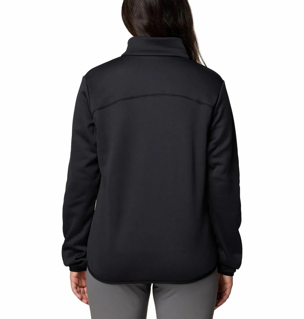 Columbia Women Black Col Hike Tech Fleece Jacket