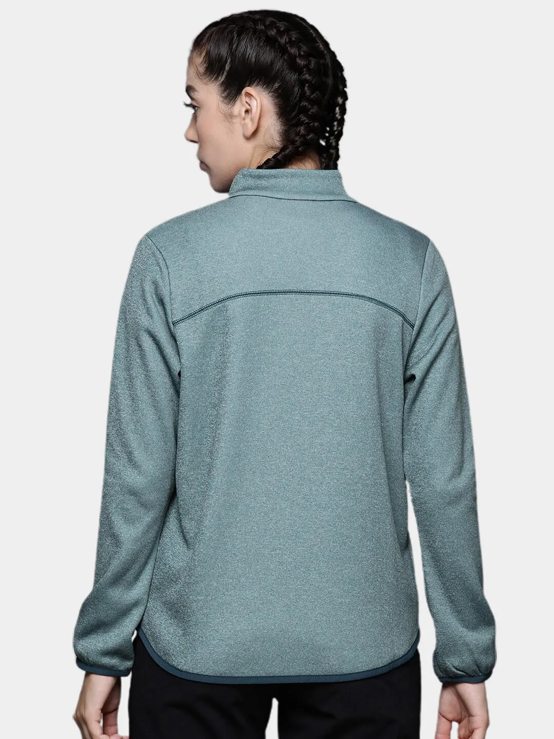 Columbia Women Green Col Hike Tech Fleece Jacket