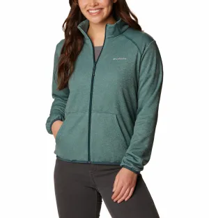 Columbia Women Green Col Hike Tech Fleece Jacket