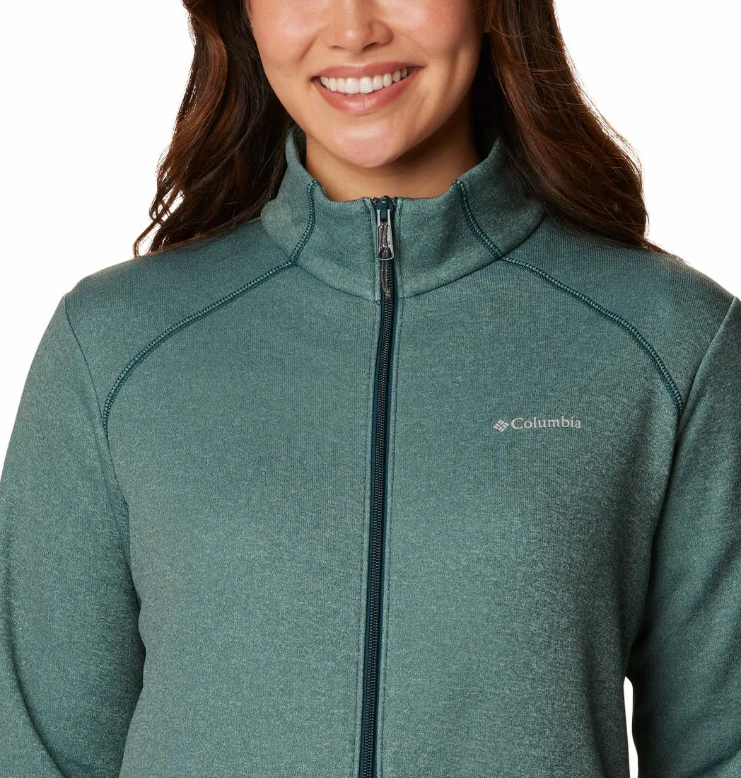 Columbia Women Green Col Hike Tech Fleece Jacket