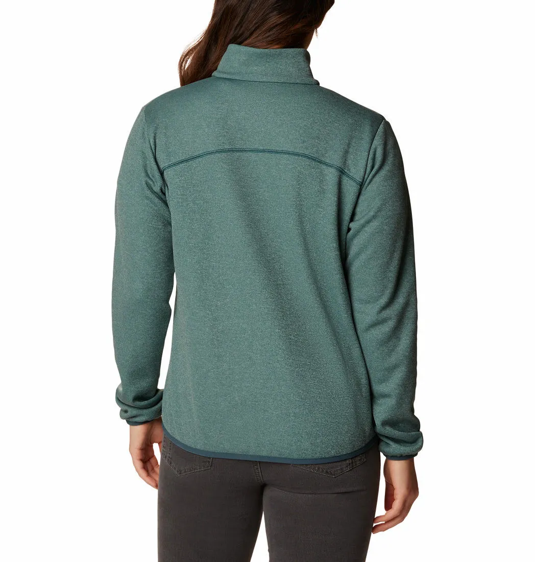 Columbia Women Green Col Hike Tech Fleece Jacket