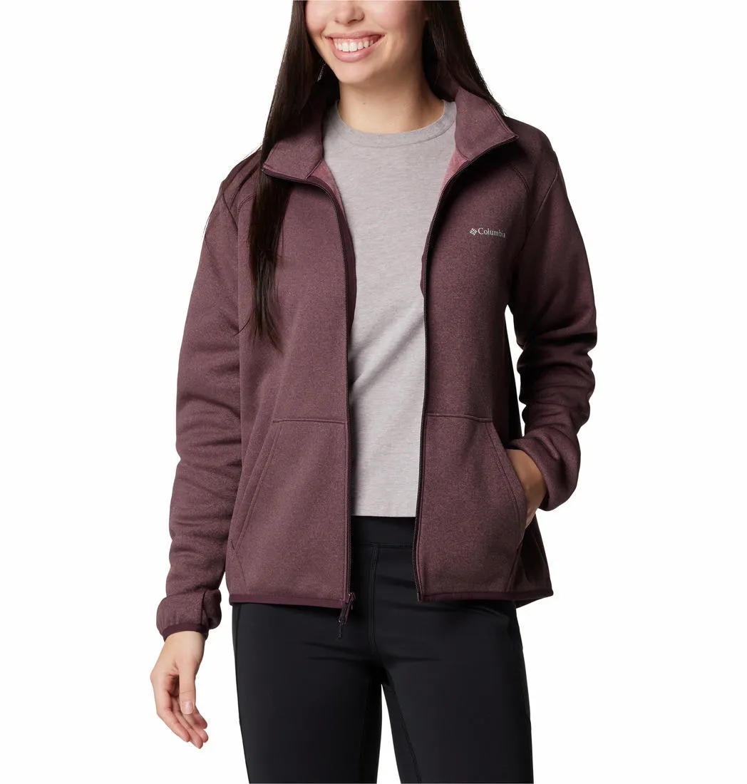 Columbia Women Red Col Hike Tech Fleece Jacket