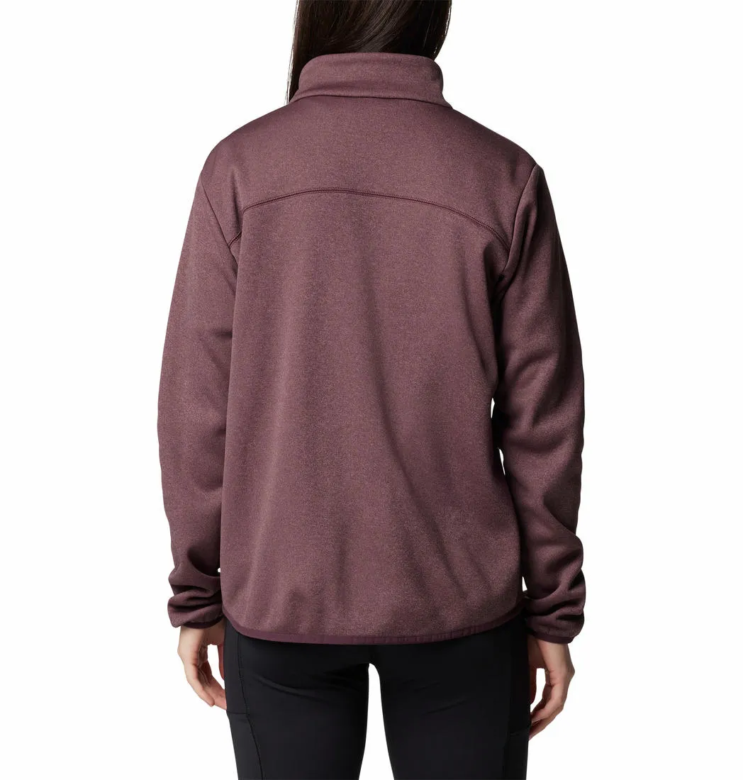 Columbia Women Red Col Hike Tech Fleece Jacket