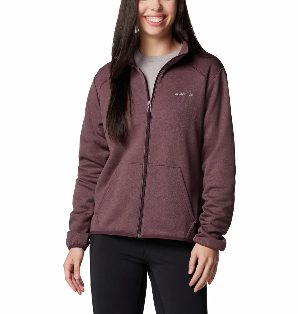 Columbia Women Red Col Hike Tech Fleece Jacket