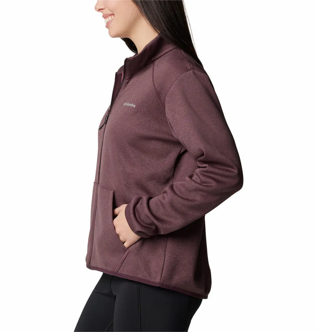 Columbia Women Red Col Hike Tech Fleece Jacket