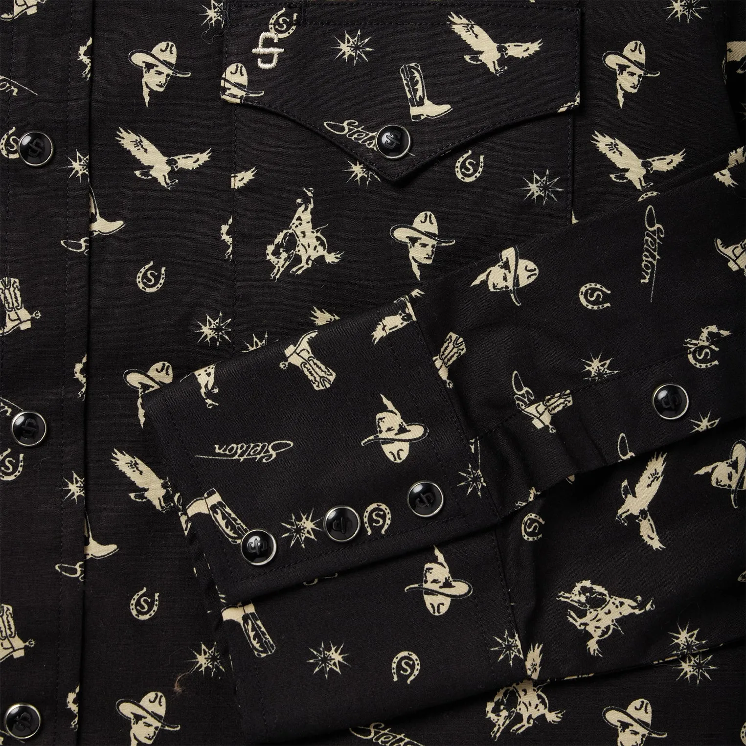 Conversation Print Western Shirt -STETSON