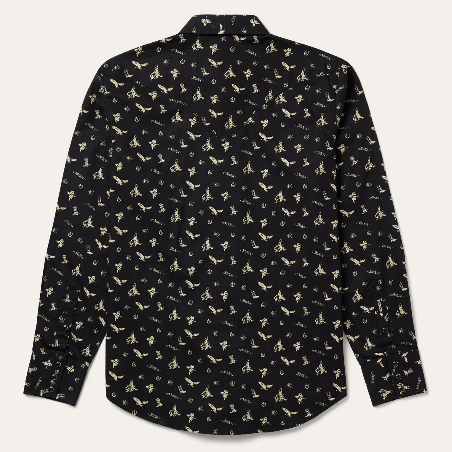 Conversation Print Western Shirt -STETSON