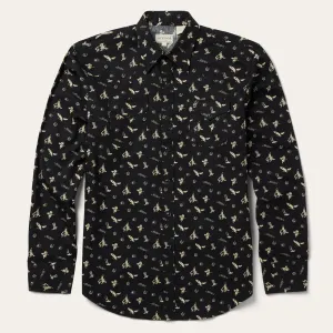 Conversation Print Western Shirt -STETSON