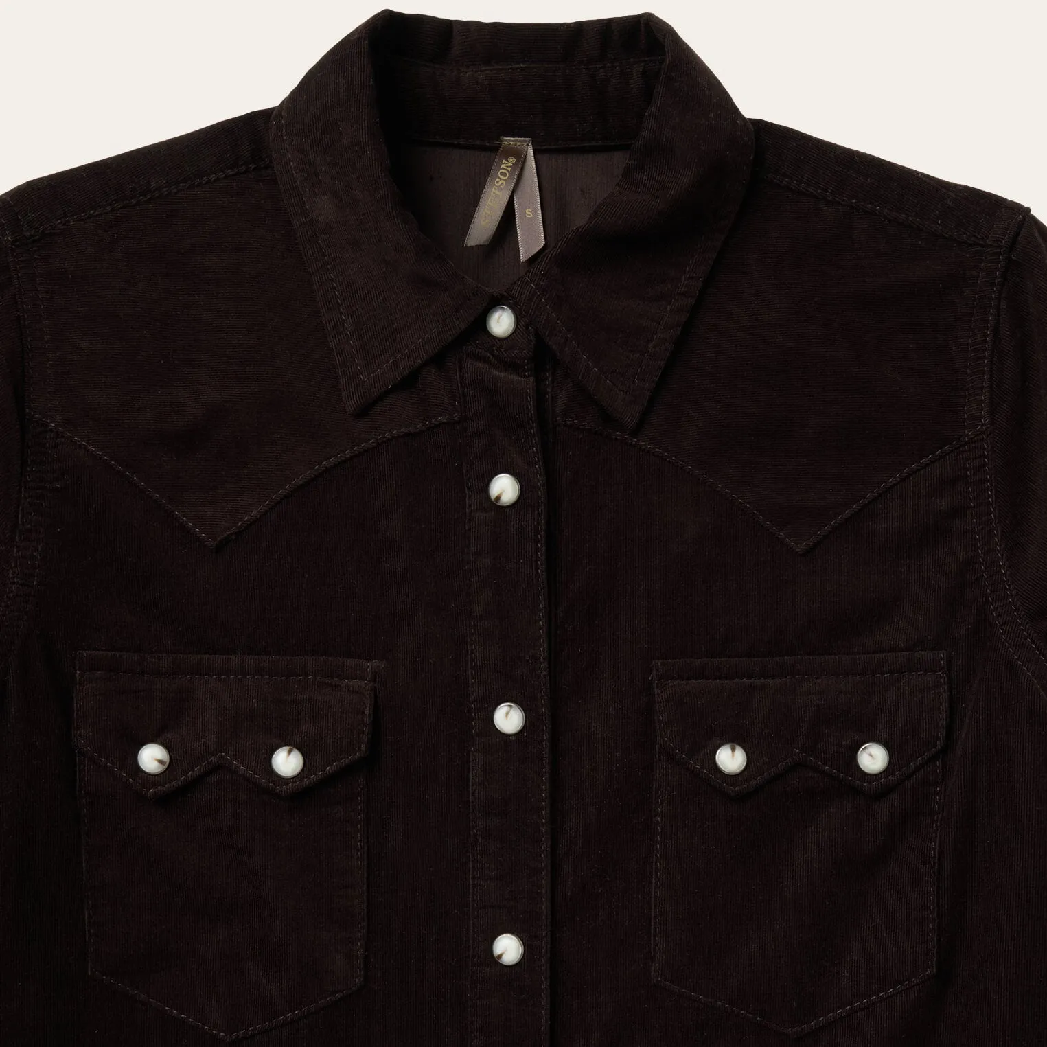 Corduroy Denim Western Shirt -STETSON