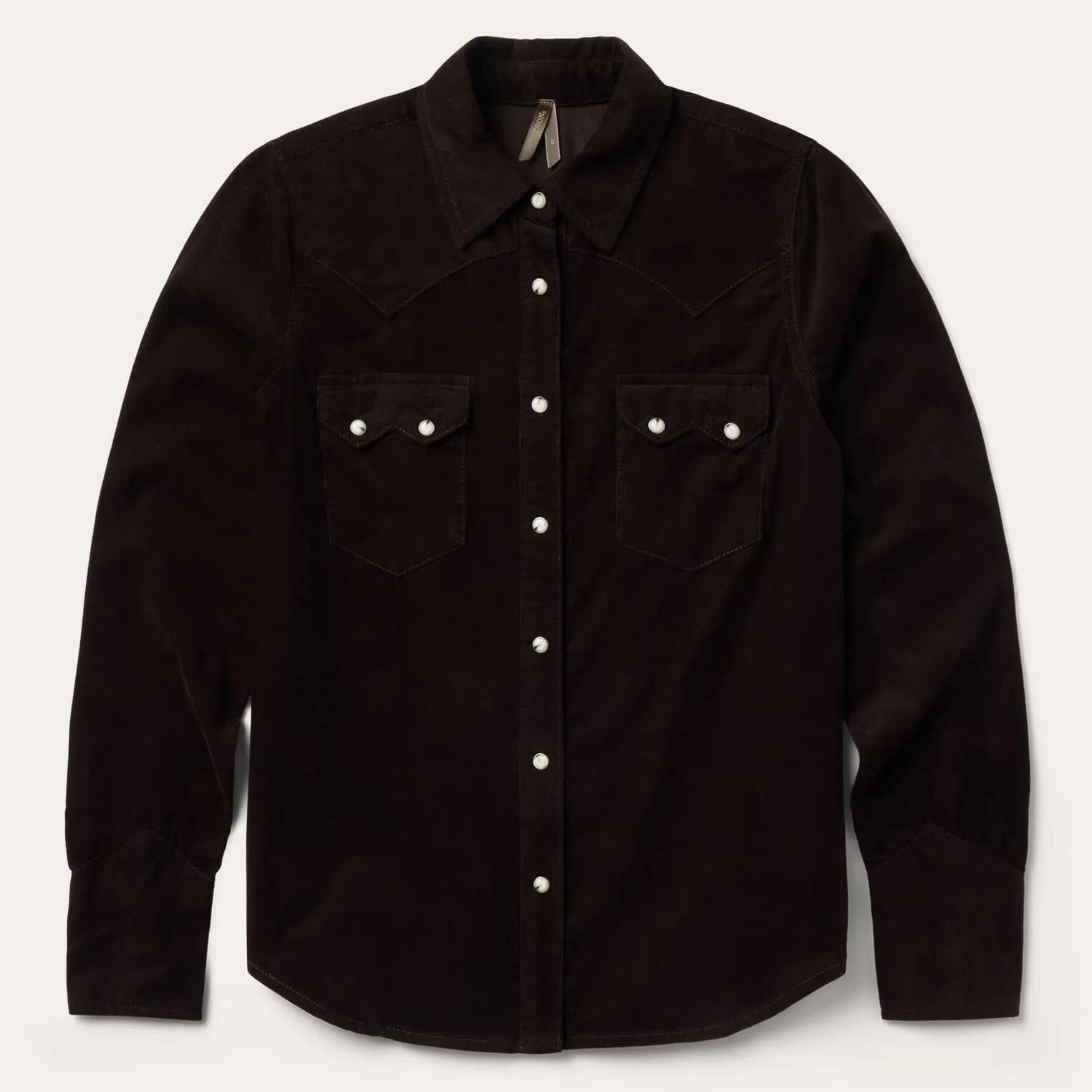 Corduroy Denim Western Shirt -STETSON