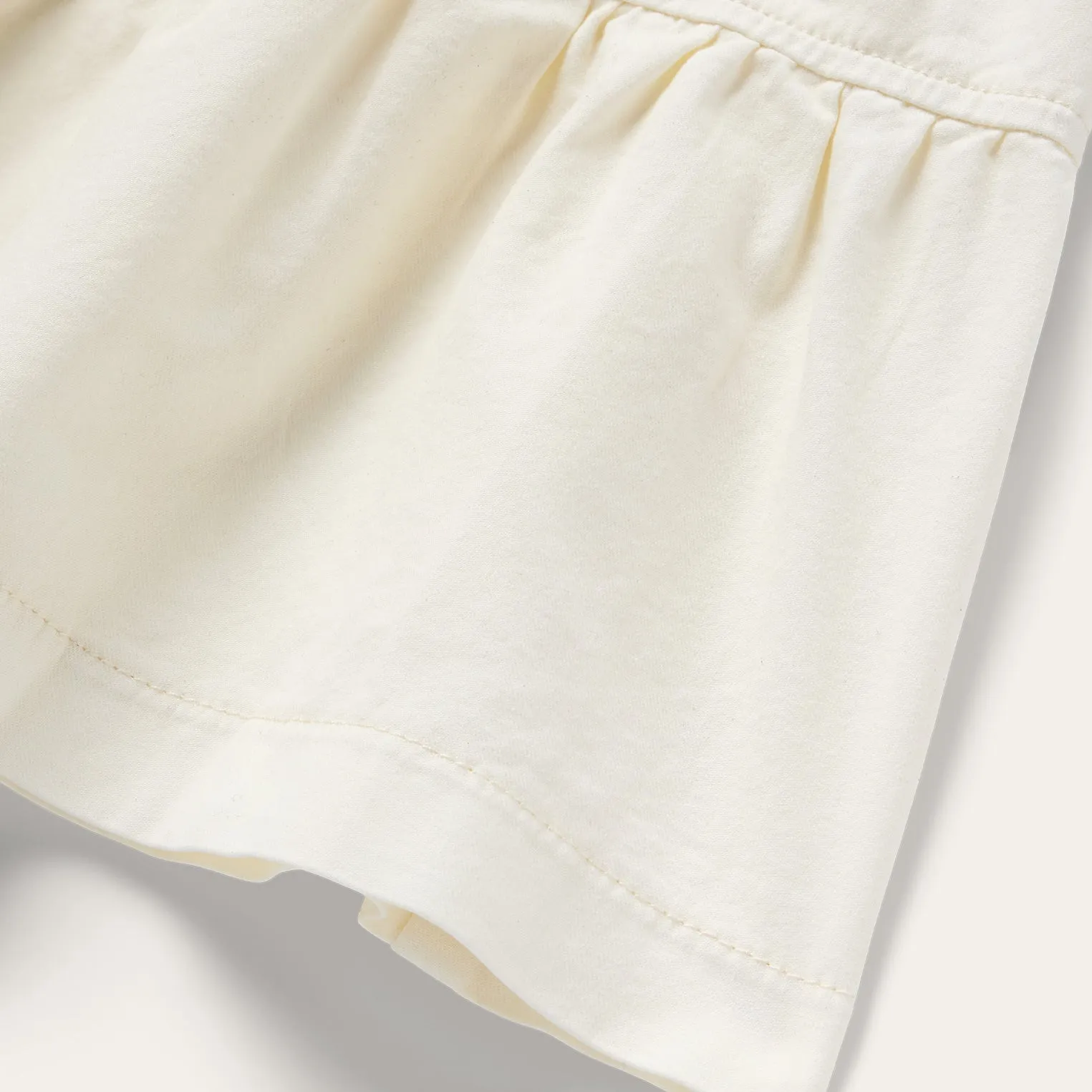 Cream Denim Tiered Dress -STETSON