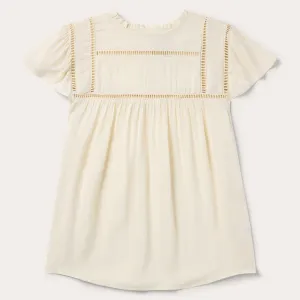 Cream Herringbone Blouse -STETSON