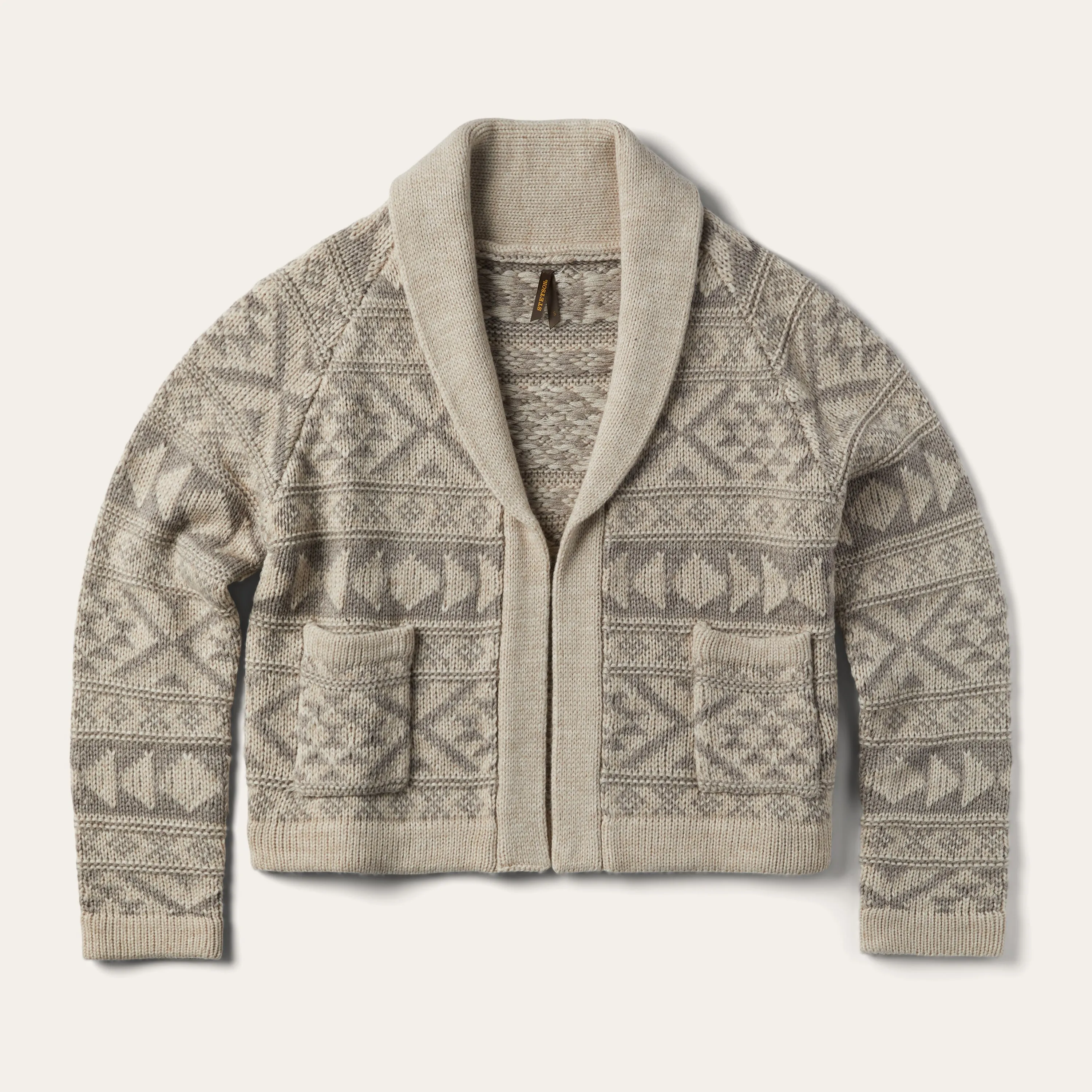 Cropped Shawl Collar Cardigan -STETSON