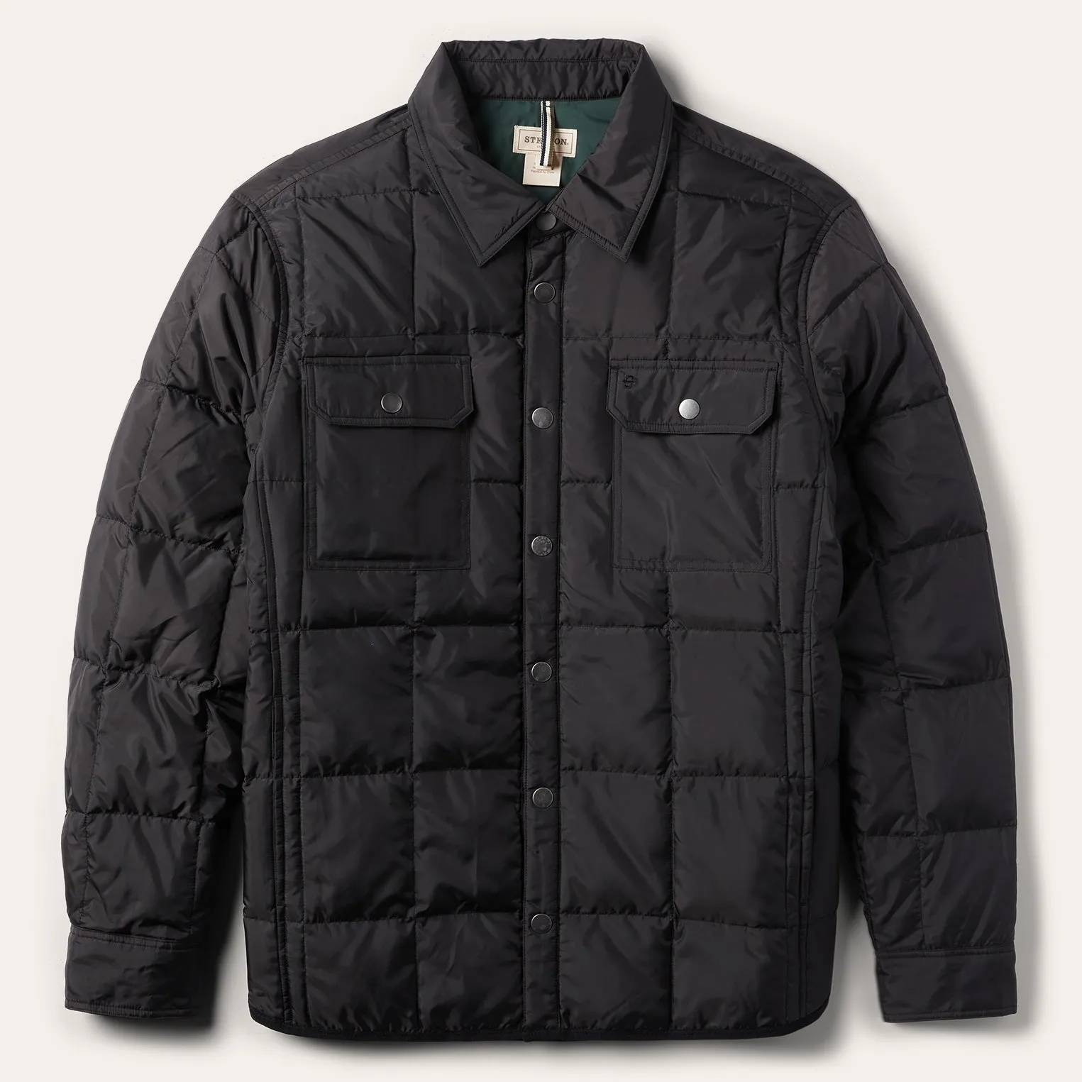 Crushable Black Parachute Jacket -STETSON