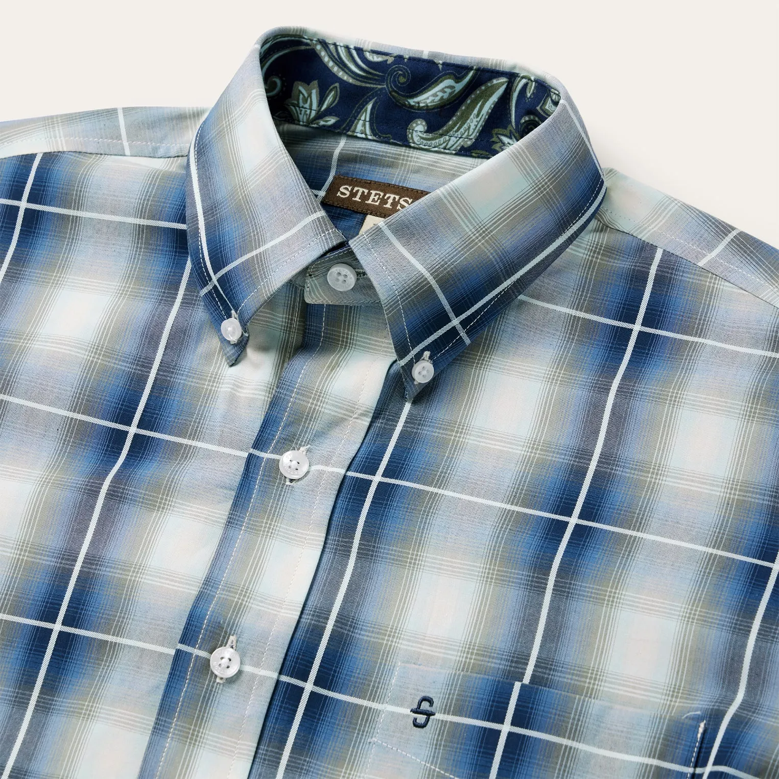 Crystal Plaid Button Down Shirt -STETSON