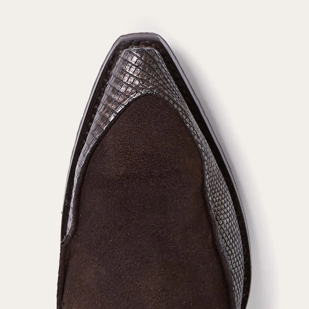 Dakota Brown Suede & Teju Cowboy Boot -STETSON