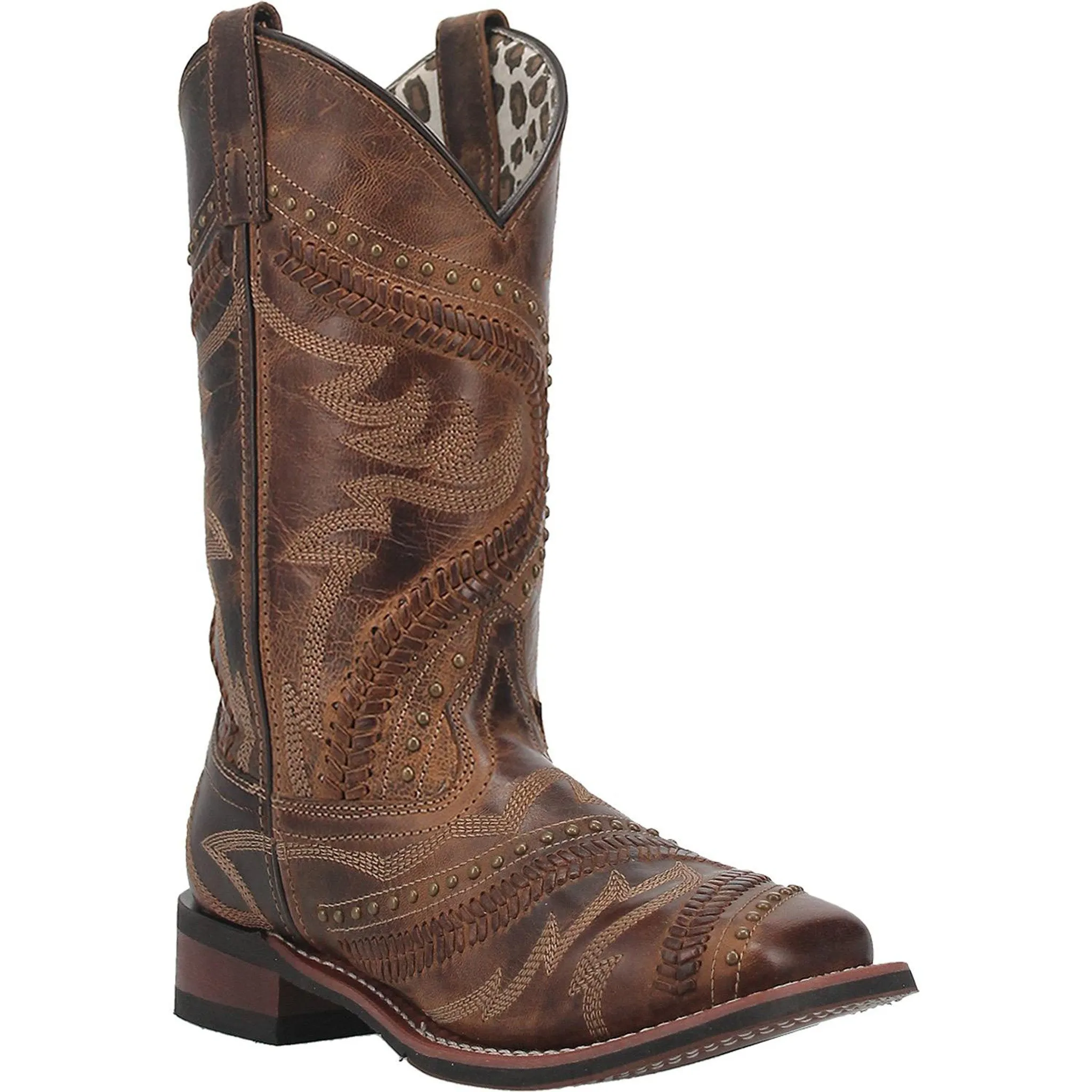 Dan Post Brown Sidewind Charli Square Toe