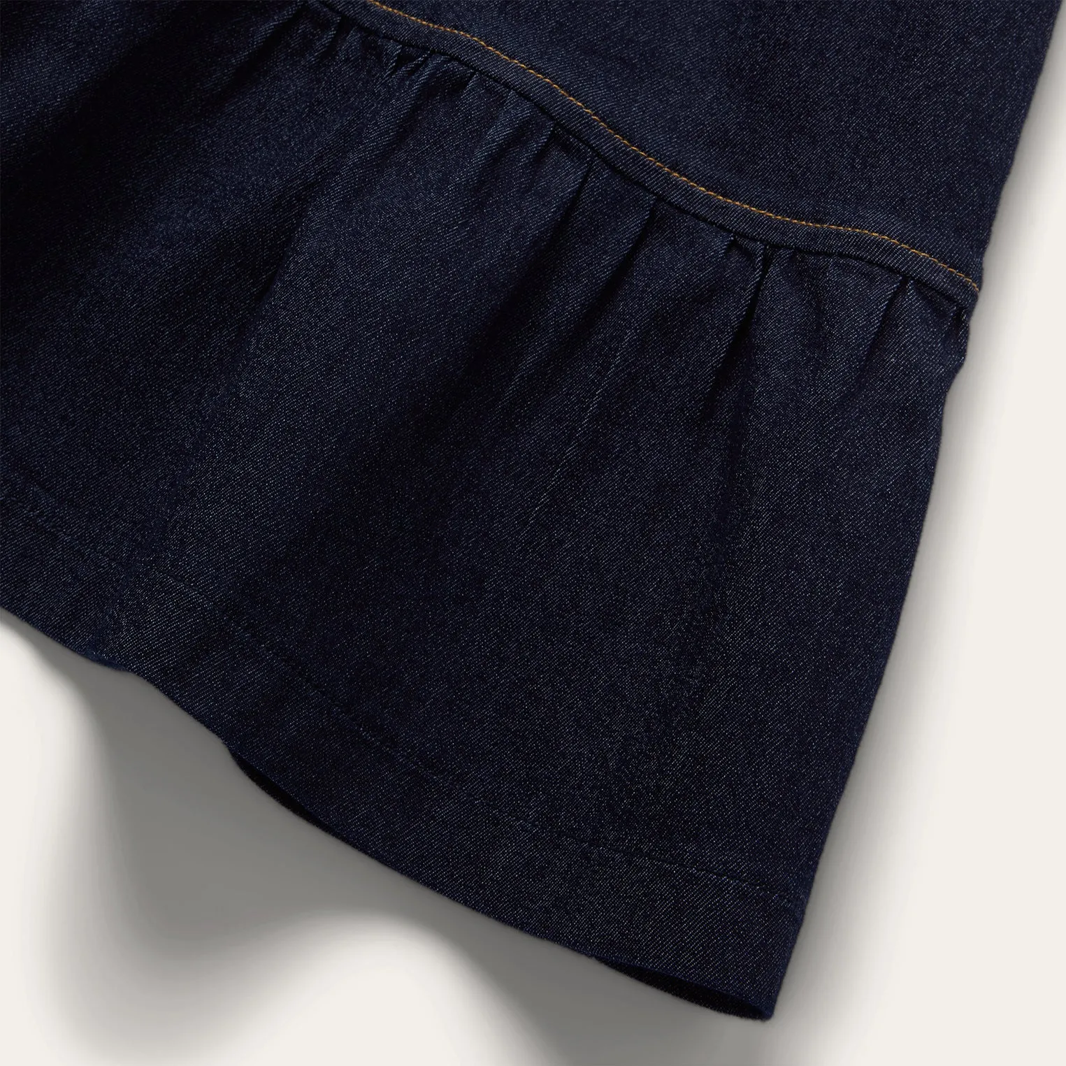 Dark Denim Dress With Contrast Top Stitching -STETSON