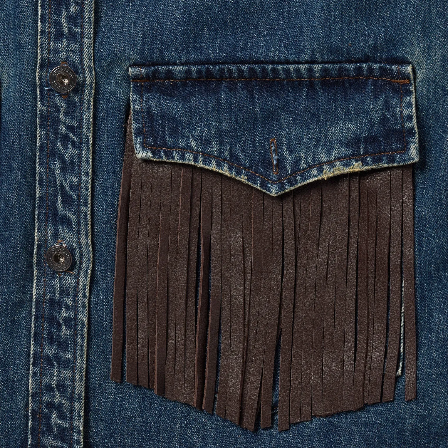 Dark Denim Fringe Jacket -STETSON