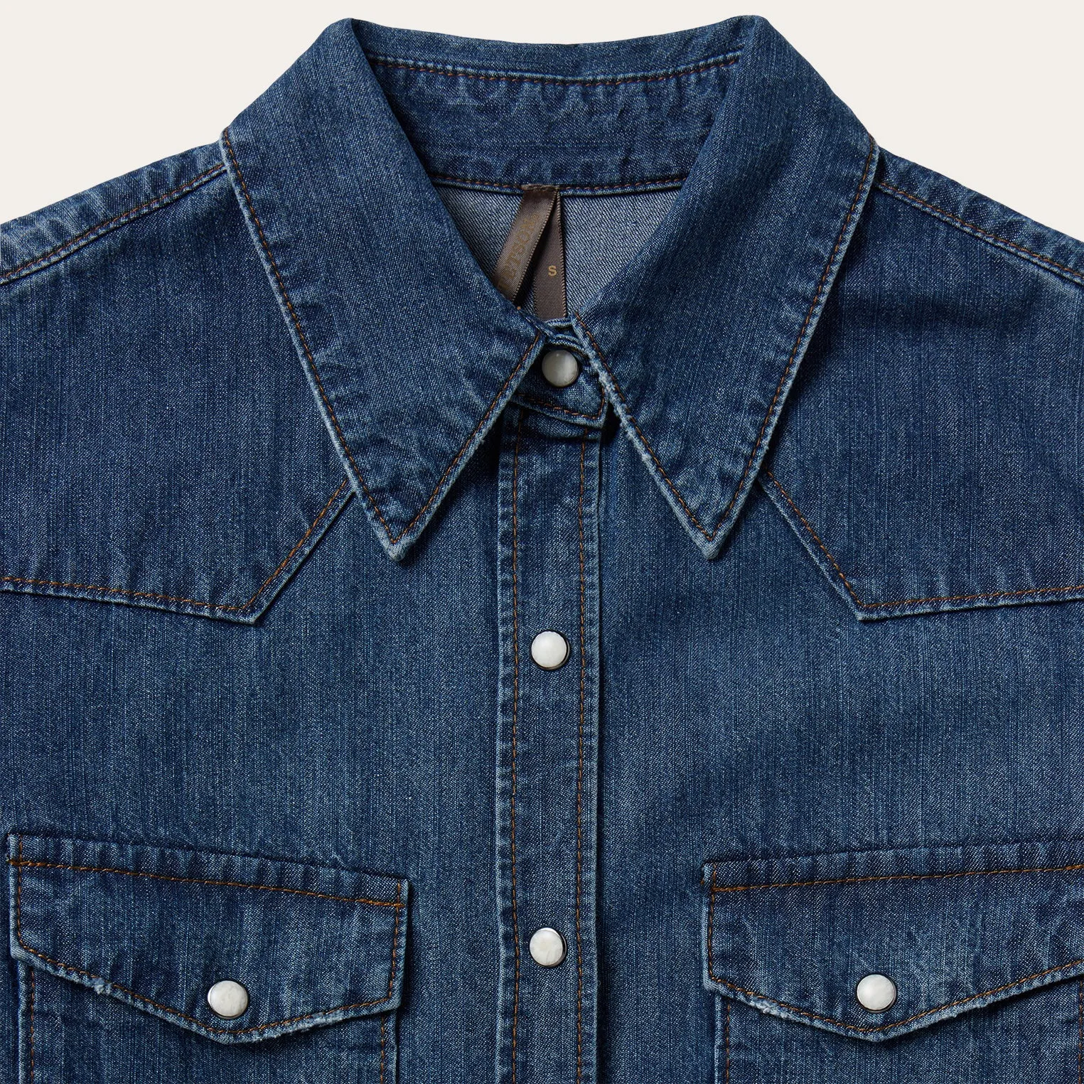 Dark Denim Snap Western Shirt -STETSON