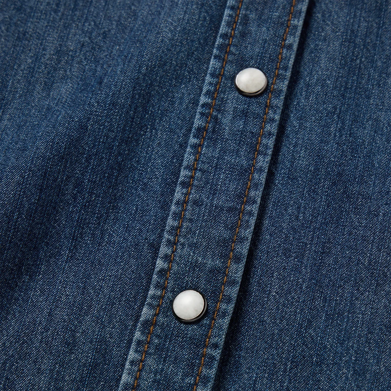 Dark Denim Snap Western Shirt -STETSON