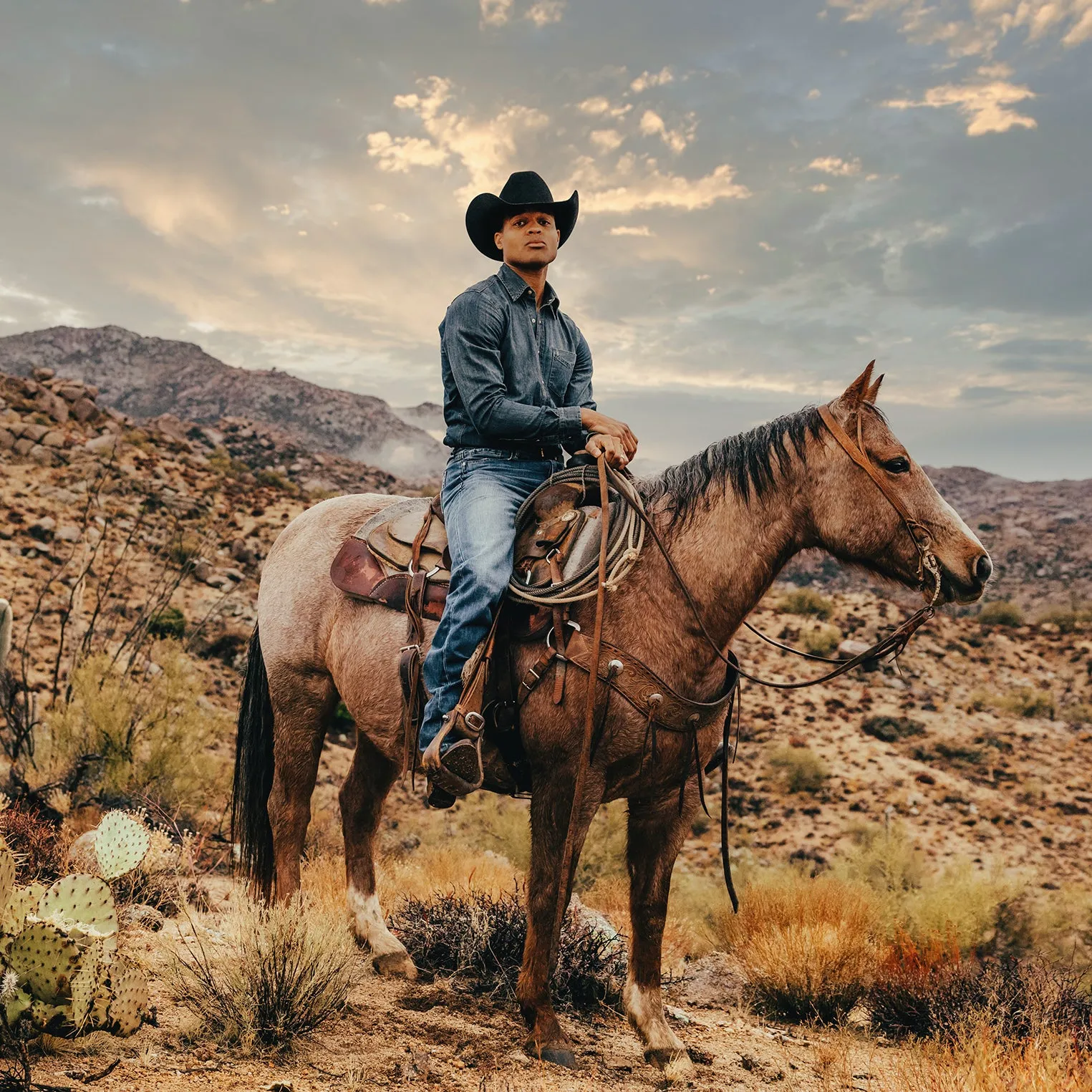 Dark Denim Western Shirt -STETSON