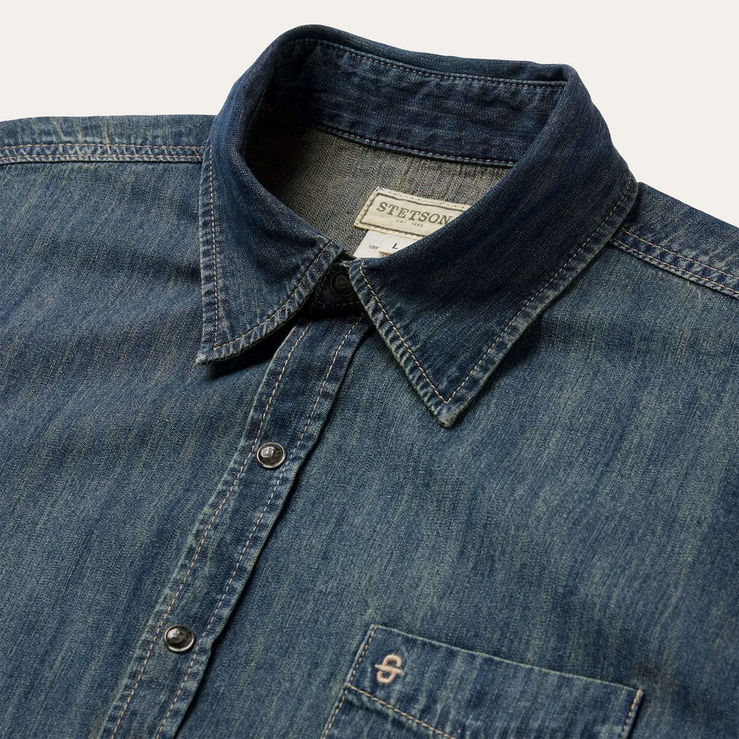 Dark Denim Western Shirt -STETSON