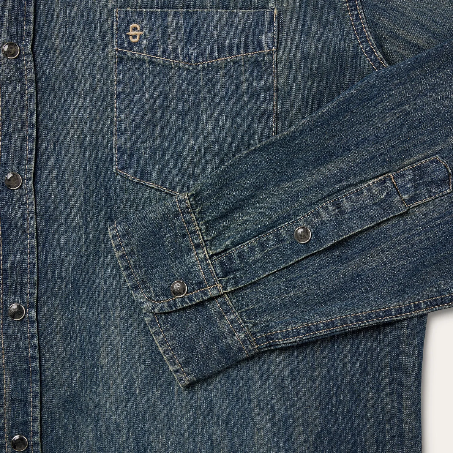 Dark Denim Western Shirt -STETSON
