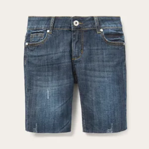 Dark Wash Denim Shorts -STETSON