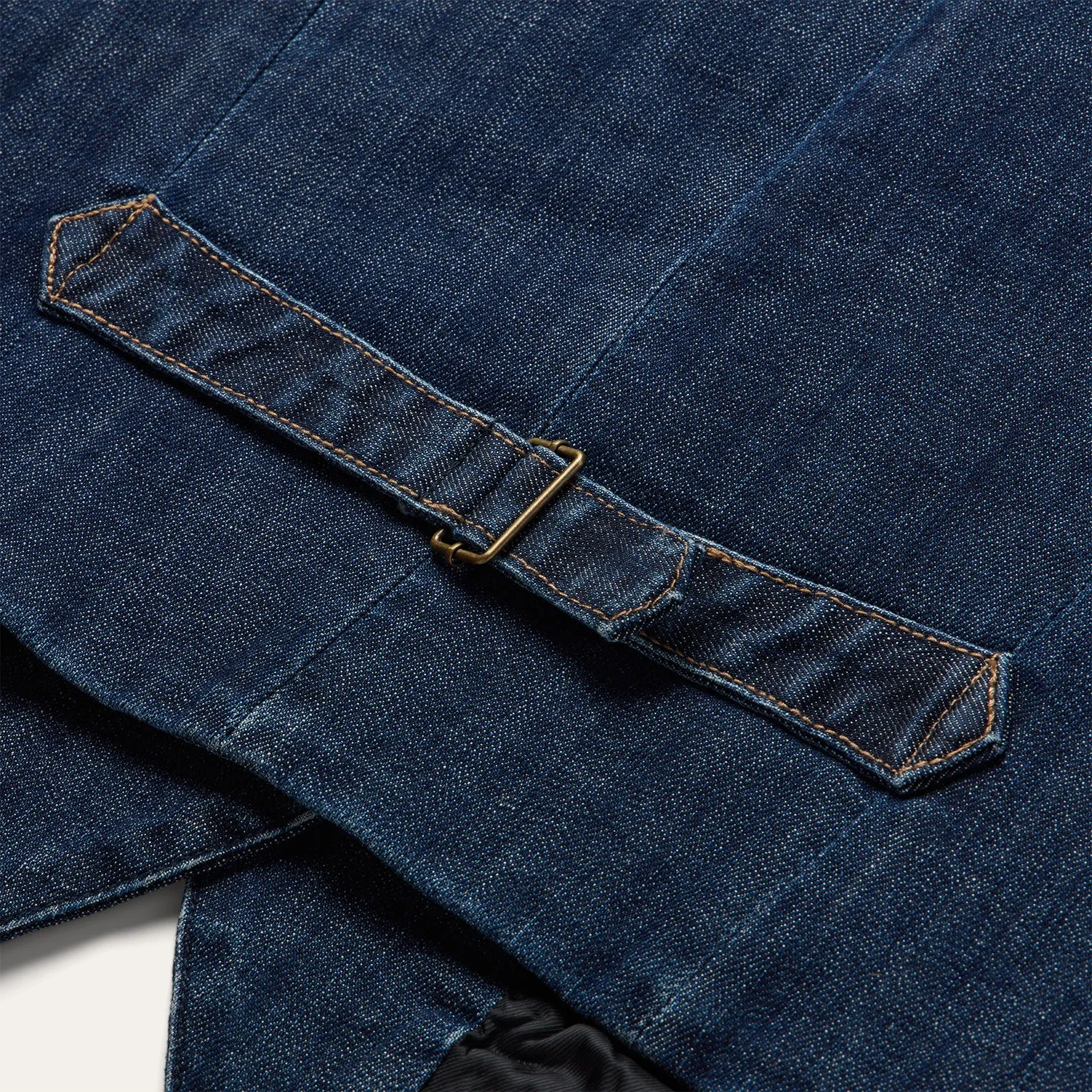 Dark Wash Stretch Denim Vest -STETSON
