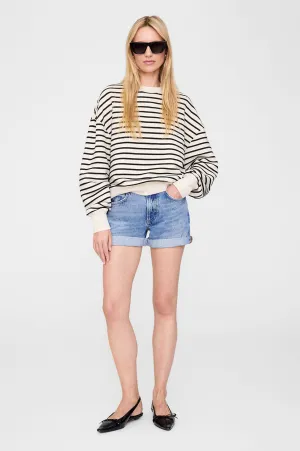 Dean Sweatshirt - Black Stripe French Terry -ANINE BING
