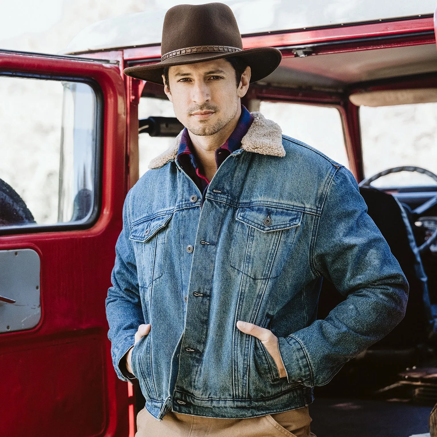 Denim Sherpa Jacket -STETSON